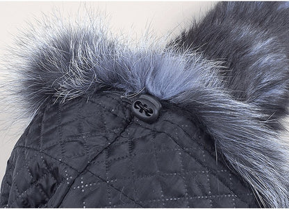 2025 Novo Estilo Chapéu Russo Ushanka de Pele de Raposa Natural Feminino Quente de Inverno Estilo Popular Fofo Boné Feminino com Cauda de Pele Real da Moda