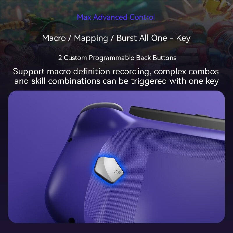 Ergonomic Abxylute N6 Direct?Attach Game Grip Controller Vibration Motion Detect for Switch 2 Handheld Gaming for Keen Gamers