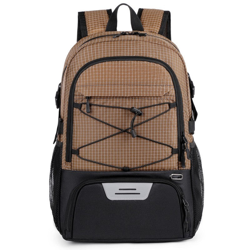 Mochila Esportiva de Basquete para Deslocamento Caminhada Trekking Acampamento com Bolso para Calçados, Viagem ao Ar Livre, Futebol, Academia, Mochila Escolar