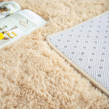 Silk Wool Carpet Living Room Plush Rug Bed Room Floor Fluffy Mats Non-slip Home Decor Soft Velvet Carpet Kids Room Blankets