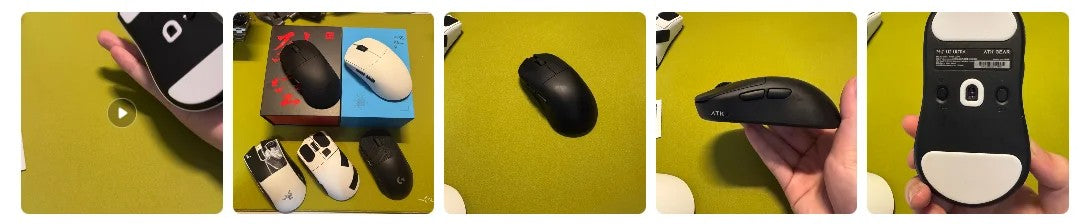 NOVO ATK BlazingSky U2/v2 EM ESTOQUE Mouse Gamer Sem Fio PAW3950 8k 3 modos Duplo 39g Leve Mouse E-sport Acessório Personalizado