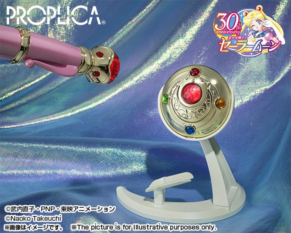 Em Estoque Original BANDAI PROPLICA Moon Stick Broche de Transformação Caneta de Disfarce Estrela de Cristal Figura Anime Sailor Moon Modelo de Brinquedo