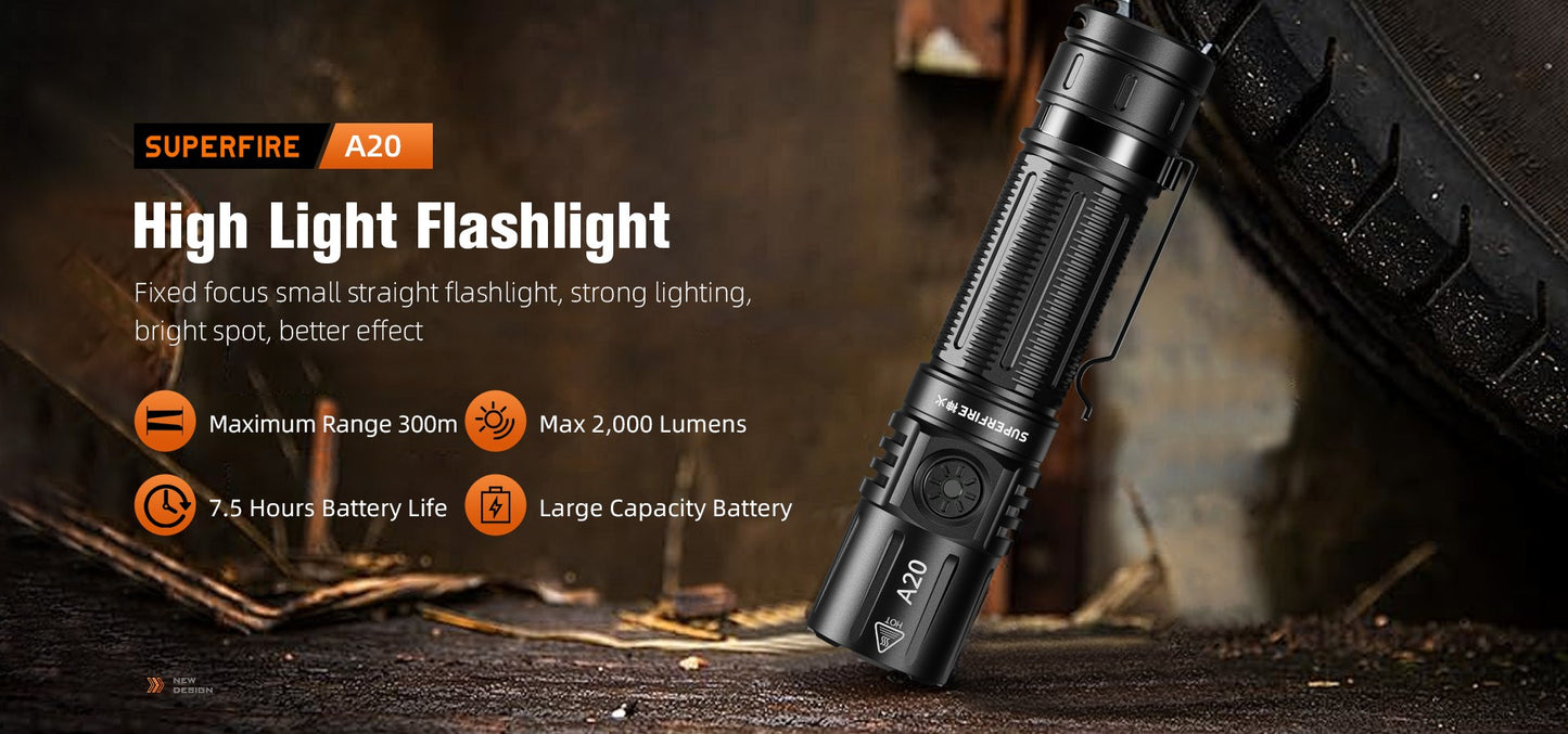 SUPERFIRE G16-S Multifunctional Work light LED+COB Flashlight 360° With Magnetic Base Rechargeable For Car Repair Fishing Torch