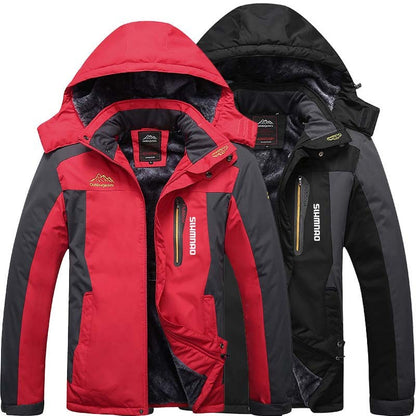 Roupas de Neve Quentes Engrossadas Impermeáveis de Inverno 2025, Calças Quentes de Neve, Roupas de Pesca Masculinas Impermeáveis Engrossadas para Externa,