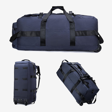 Travel Bag, Large-Capacity Handbag, Portable Outdoor Hand Luggage, Roller Travel Bag, Convenient and Practical Unisex Duffel Bag