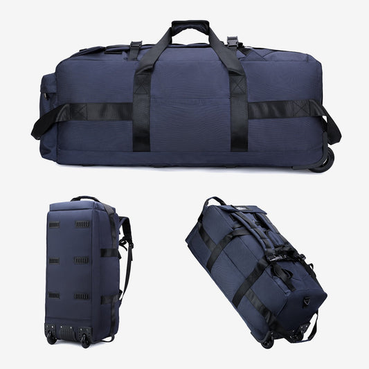 Travel Bag, Large-Capacity Handbag, Portable Outdoor Hand Luggage, Roller Travel Bag, Convenient and Practical Unisex Duffel Bag