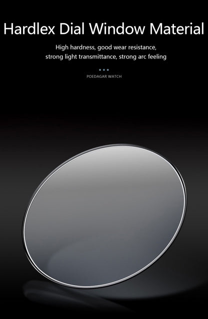 POEDAGAR Top Luxury Watch For Men Military Waterproof Luminous Date Week Man Wristwatch Leather Men's Quartz Watches Sport Reloj