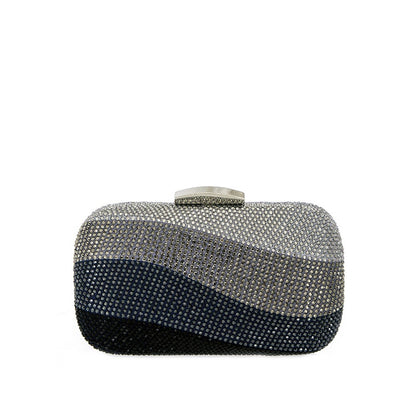 Colorful Rainbow Colors Diamond Evening Purse Wedding Party Crystal Clutch Wallet Bag Banquet Gala Dinner Female Handbag