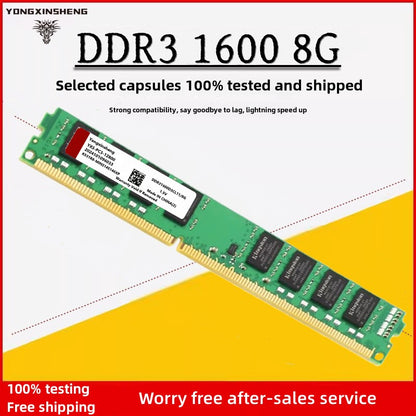 Memória RAM DDR3 1GB 2GB 4GB 8GB DDR2 RAM 5300 6400 10600 12800 Memória de computador de mesa 2RX8 Intel e AMD RAM totalmente compatível