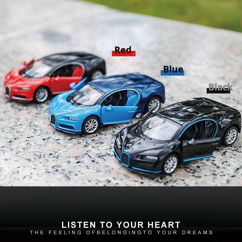 1:36 Bugatti Carro de Brinquedo Super Sport Modelo Miniatura Rodas Livres Liga de Zinco Fundido Coleção Presente Carro