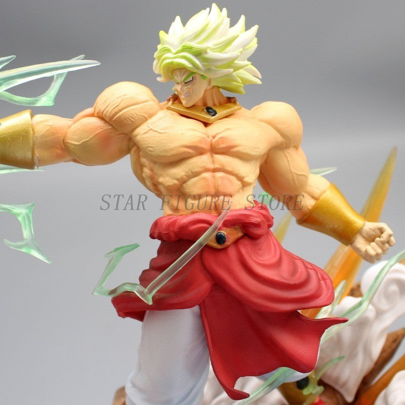 Gk Dragon Ball Boneco de Ação Broly vs Son Goku Estátua Figura PVC Coleção Enfeites Anime Broli Goku Modelo Brinquedos Presentes