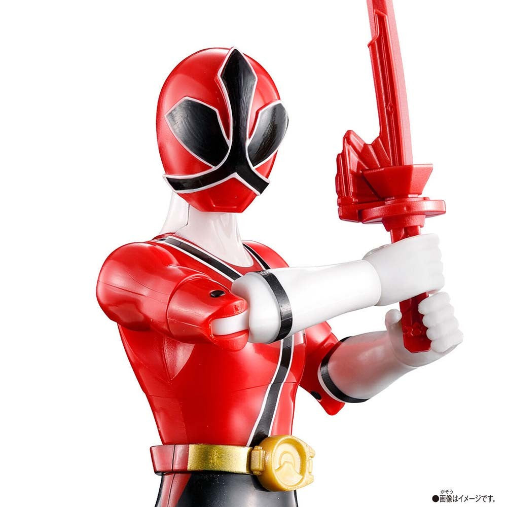 Em estoque, original Bandai Action Hero Super Sentai Power Rangers Coleção Red Rangers Bonecos de Ação Modelo Brinquedo Presente