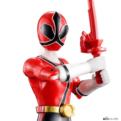 Em estoque, original Bandai Action Hero Super Sentai Power Rangers Coleção Red Rangers Bonecos de Ação Modelo Brinquedo Presente