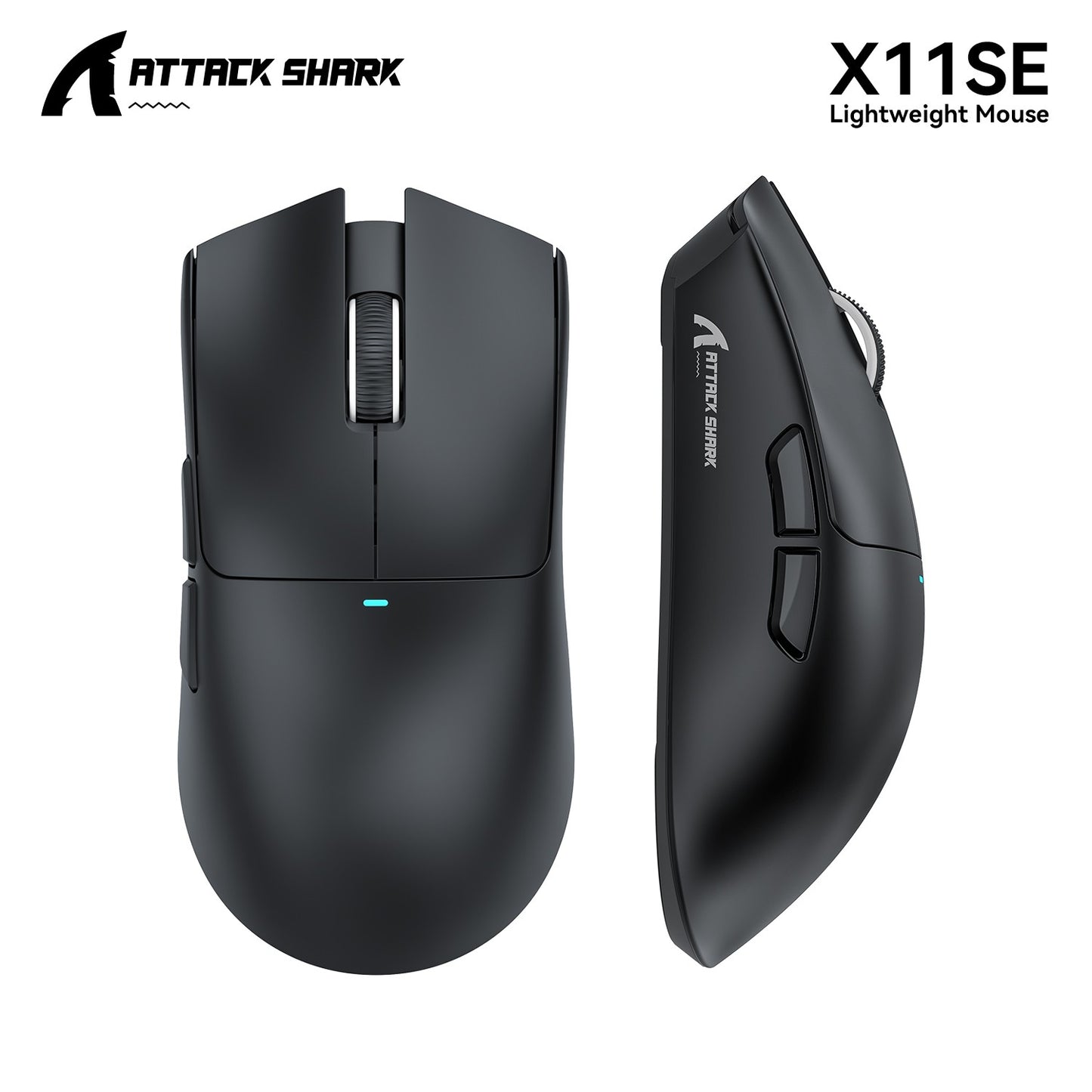 Mouse Gamer ATTACK SHARK X11 e Mouse Sem Fio X11 SE 22000 DPI, Sensor PAW3311, BT/2.4G/Com Fio, 59g Leve, 20 Milhões de Cliques