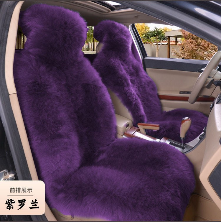 1 Peça Quente Pelúcia Capas de Assento de Carro Universal Longa Lã de Pelo Capa de Assento Dianteiro de Carro Protetor Almofada Tapete para Acessórios de Carro Almofada de Assento de Carro