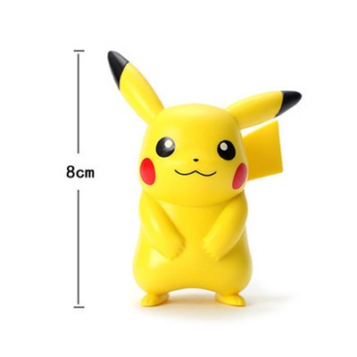 Pokémon Anime Bonecos de Ação Brinquedos Pikachu Modelo Charmander Psyduck Squirtle Jigglypuff Bulbasaur Bonecas Colecionáveis Kawaii Presente Infantil