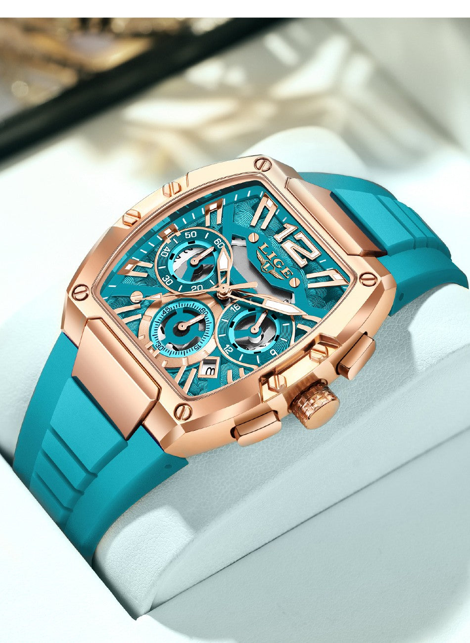 LIGE Men Watch Fashion Top Brand Luxury Silicone Military Watch Men Casual Sports Waterproof Date Quartz Wristwatches For Men