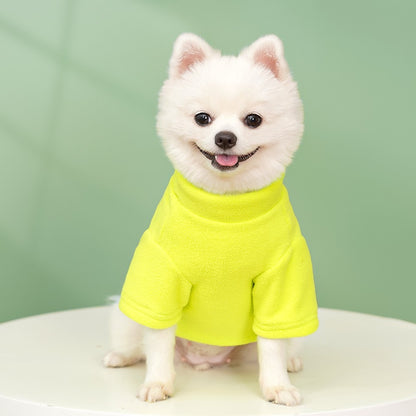 Roupas de Inverno Quentes para Cães Pequenos, Moletons de Cachorro da Moda, Blusão de Cor Sólida para Filhotes, Pulôver Macio para Gatos, Moletons para Chihuahuas e Pets