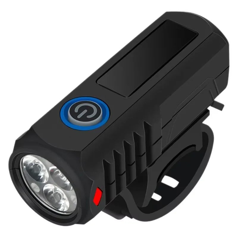 Farol Dianteiro e Traseiro LED USB Super Brilhante, à Prova D'água, para Motocicleta e Bicicleta, Lanterna Portátil para Bicicleta