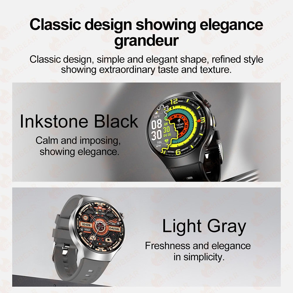 New Smart Watch Men Full Touch Screen Compass Bluetooth Call Flashlight Sports Activity Fitness Heart Rate Waterproof Smartwatch