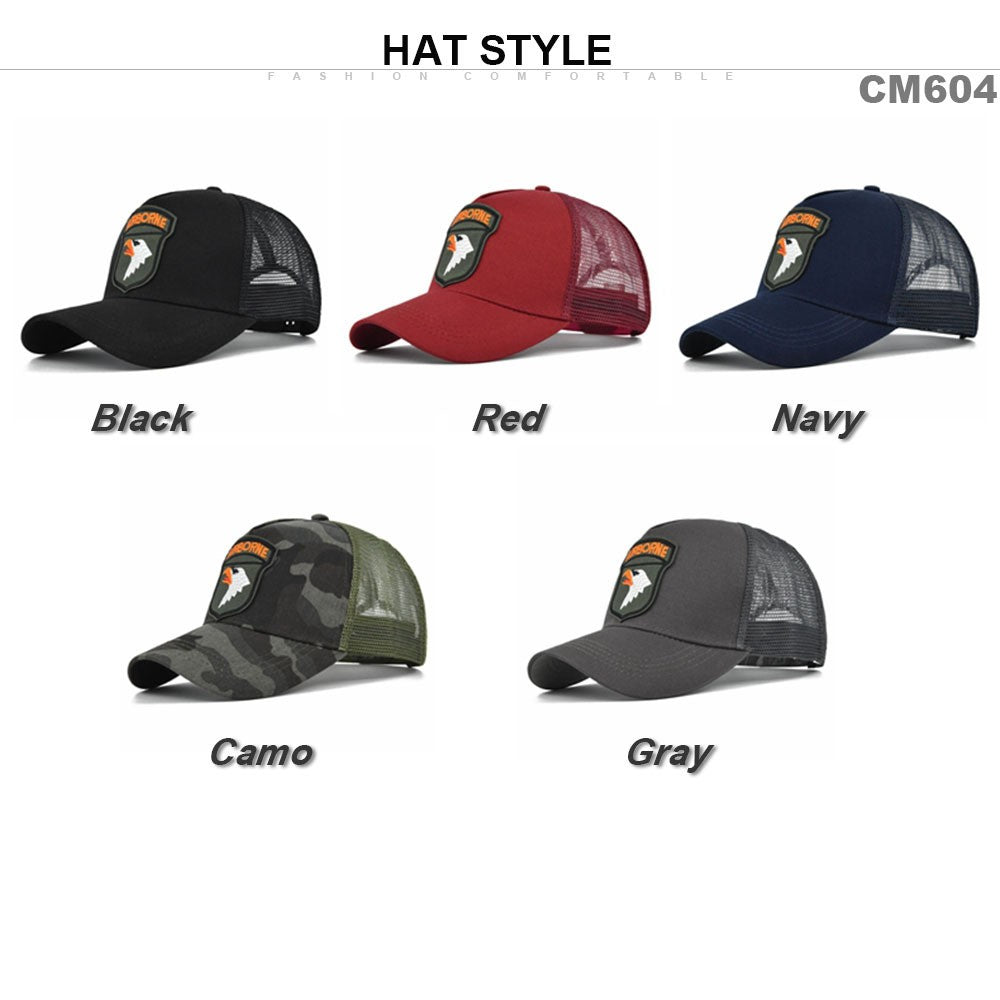 Bonés de Beisebol Bordados Masculinos Chapéus Snapback de Águia Para Mulheres Moda EUA Hip Hop Bones Boné Trucker de Malha Respirável Streetwear