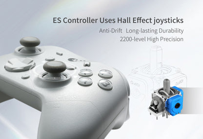 GuliKit ES Pro E-sports Bluetoth Controller,Wireless Gamepad with TMR Joystick for Nintendo Switch 1/2PC Windows Android