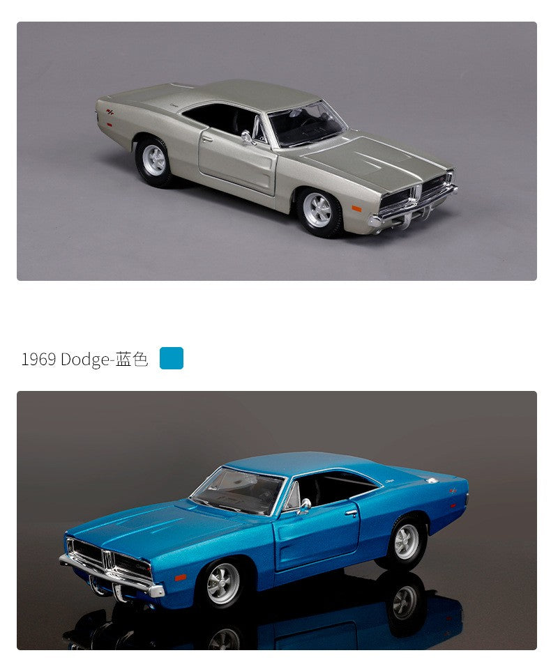 Maisto 1:24 Dodge Charger R/T 1969 Carro de Liga Leve Fundido e Veículos de Brinquedo Modelo de Carro em Miniatura para Crianças