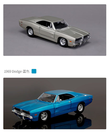 Maisto 1:24 Dodge Charger R/T 1969 Carro de Liga Leve Fundido e Veículos de Brinquedo Modelo de Carro em Miniatura para Crianças