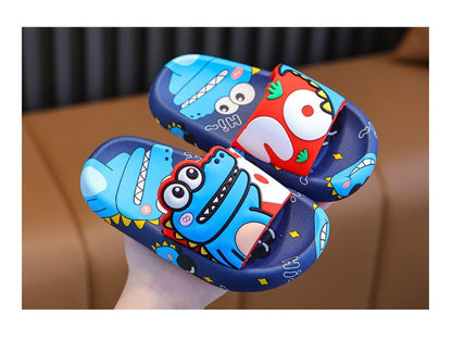 Cartoon Dinosaur Children Slippers Boy Girls Casual Shoes Flat Beach Water Shoes Indoor Soft Kids Cute Flip Flops for Boy Girl
