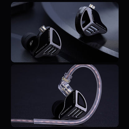 Fones de ouvido KZ ZVX Pro dinâmicos HIFI com graves, intra-auriculares, monitor de ouvido, fones de ouvido esportivos com cancelamento de ruído
