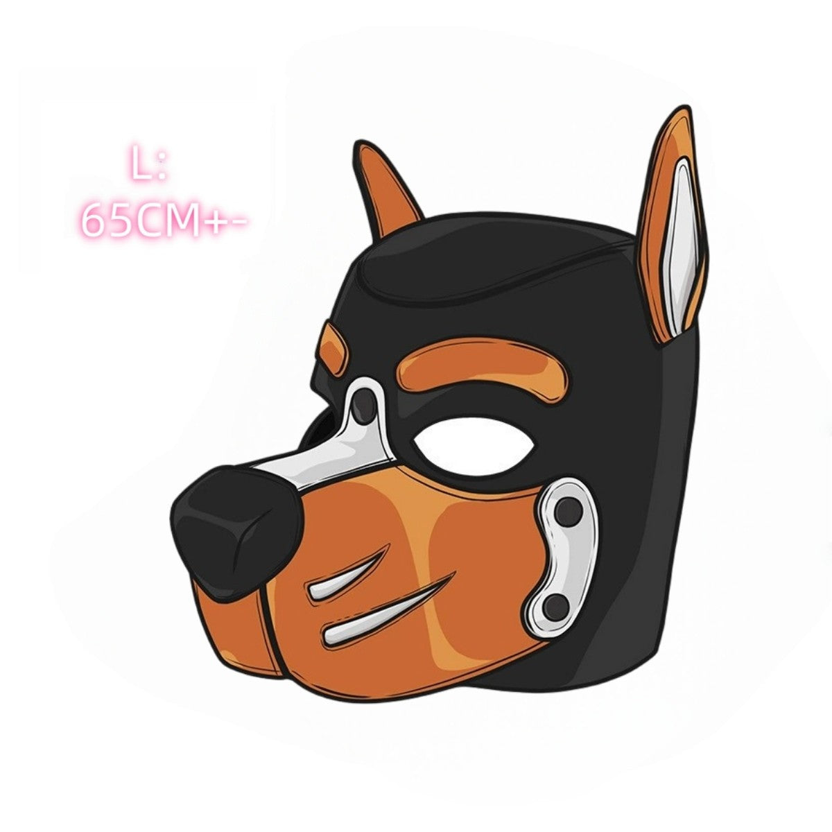 Unisex Sexy Costumes Halloween Party Pupply Play Mask Couples Games Full Face Fetish Masks Hood Latex Open Mouth DogHeadgear New