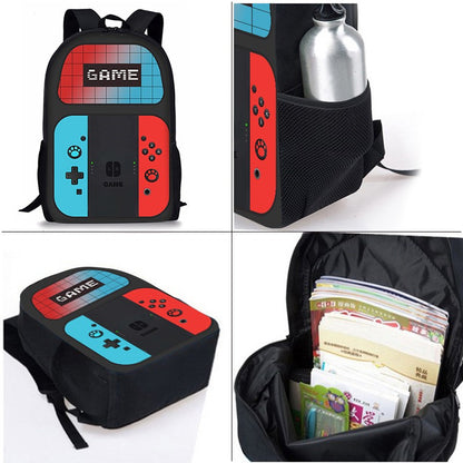 Mochilas Com Desenho De Console De Jogo, Kit De Três Peças, Para Meninos E Meninas, Melhores Presentes, Mochila Escolar Com Desenho Animado 3D Para Crianças