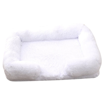 Ninho de Animais de Estimação Circular Longo de Pelúcia de Inverno, Cama para Cachorro, Cama para Gato, Almofada Macia para Animais de Estimação, Suprimentos para Animais de Estimação