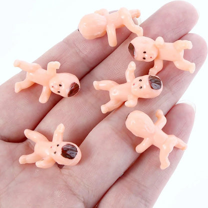 150/100/60/30Pcs Mini Plastic Babies Doll for Baby Shower Ice Cube Game Mini Baby Gender Reveal Baby shower Party Favors Decor