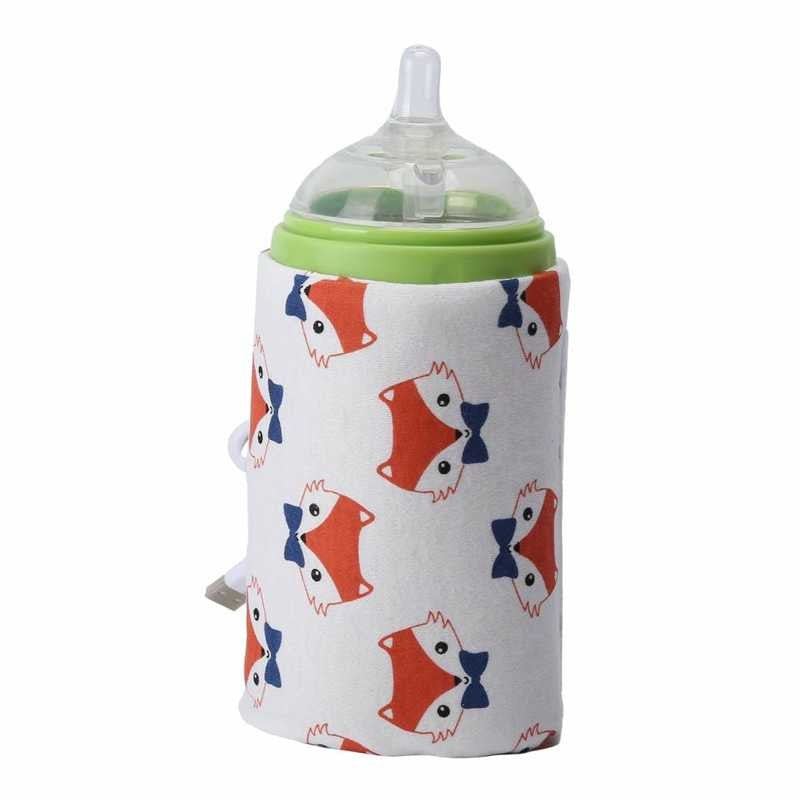 USB Milk Water Warmer Travel Stroller Insulated Bag Baby Nursing Bottle Heater Portable Heated Insulated Storage Bag BPA