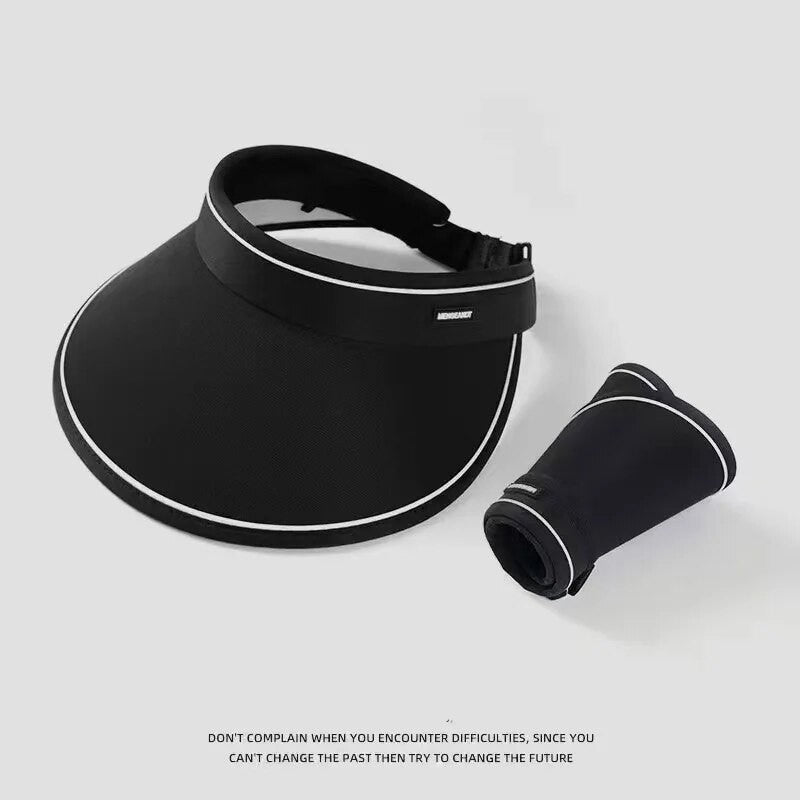 New Sun Hat Women's Uv Protection Sun Hat Summer Empty Cap Large Brim Outdoor Cycling Face Shade Hat Woman