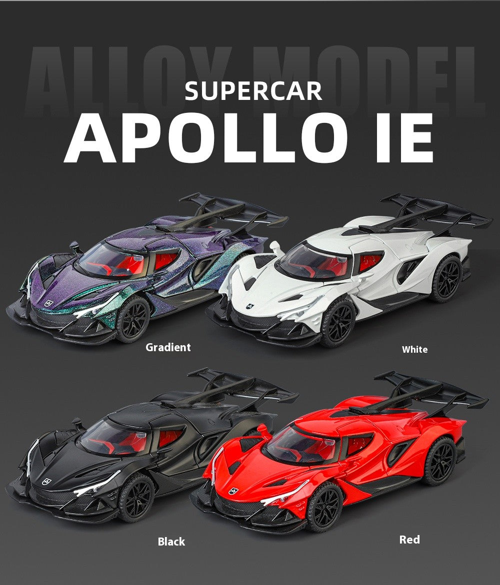 1:32 Apollo IE Miniature Vehicle Mini Alloy Diecast Model Car Metal Sound & Light Collection Hobby Children Toy Car Birthday Boy