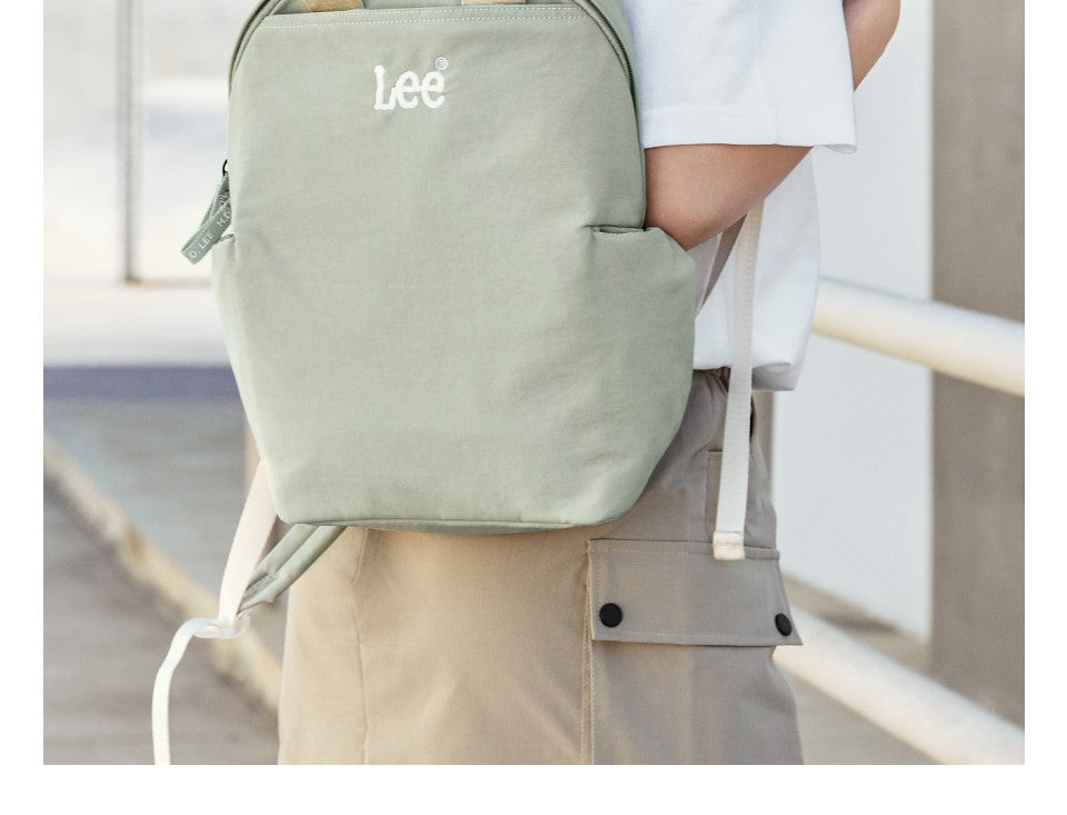 Mochila Feminina LEE Leve Casual para Viagem, Simples, Impermeável, para Deslocamento, Mochila para Notebook, Bolsa Escolar para Estudante Universitária