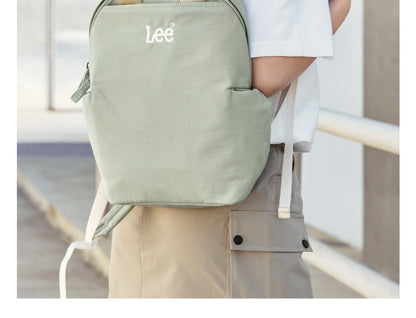 Mochila Feminina LEE Leve Casual para Viagem, Simples, Impermeável, para Deslocamento, Mochila para Notebook, Bolsa Escolar para Estudante Universitária