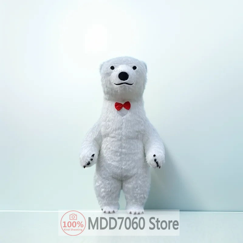 Giant Panda Inflatable Costume Street Funny Polar Bear Mascot Costume Party Role Playing Plush Inflatable Mascot Costume