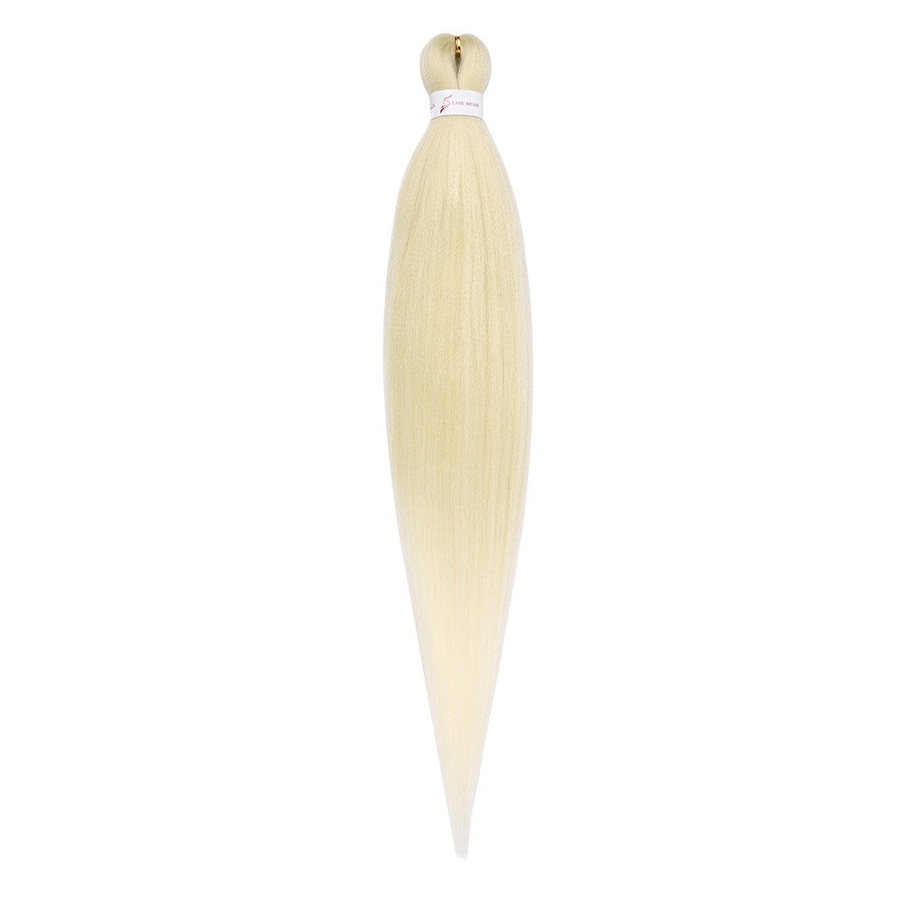 Cabelo Sintético Trançado Pré-esticado Profissional Sem Coceira Fibra Que Sela Em Água Quente 30'' Ombre Textura Yaki Extensões de Cabelo para Trança