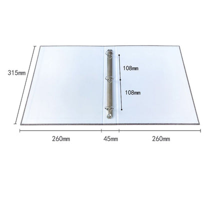 6 pcs Colorful Plastic Binder Folders Clear A4 Binder Pocket Snap Closure 11 Holes Punched Pockets Home Office
