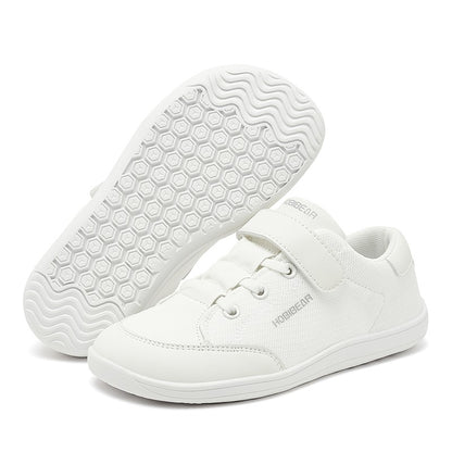 HOBIBEAR Mesh Barefoot Shoes Boys Girls Wide Toe Sneaker Zero Drop Walking Shoes(Toddler Little Big Kid)