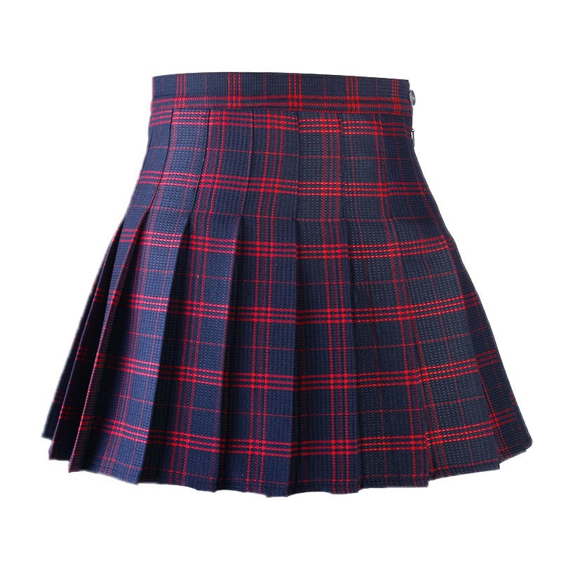 Harajuku 0Women Pleat Skirt 0Preppy Style Plaid 0Mini Cute Japanese School Uniforms Ladies Jupe Kawaii