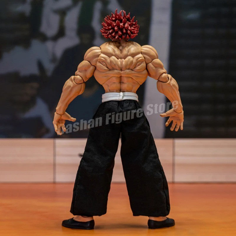 ST Baki Hanma Filho de Ogro Boneco de Ação Hanma Yuujiro Estatueta Ko Luta PVC Coleção Anime Yujiro Figuras Modelo Brinquedos Presentes