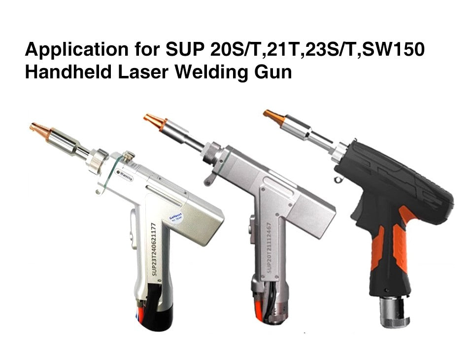Lente de Colimação e Foco para Laser de Fibra D16 x 5 F60 D20 x 4.5 F150 F200 F400 F600 F800 para Cabeçote de Solda Laser Portátil SUP23T/S