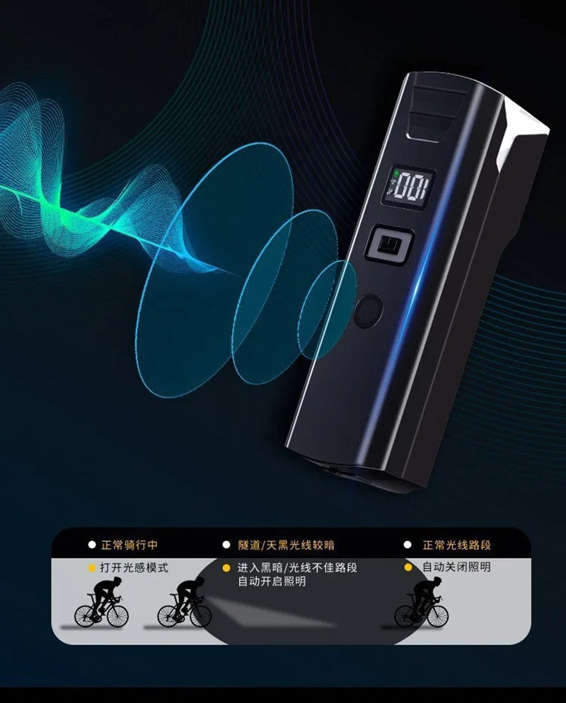 BUCKLOS Bicycle Front Light 18650 Battery Type-c Rechargeable Bike Headlight Powerful Handlebar Flashlight Cycling Highlights