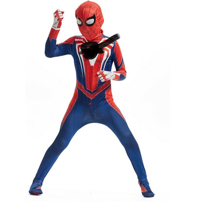 Spider-Gwen Official Adult Zentai Halloween Costume - Hooded Spandex Jumpsuit with Pull On Spandex Mask