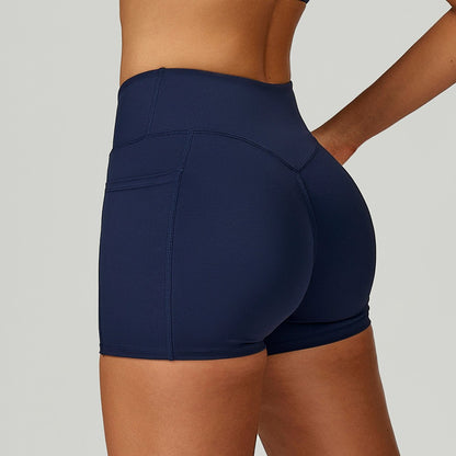 Cycling Shorts Cross Waist Head Yoga Shorts High Waist Workout Fitness Lift Butt Fitness Tights Gym Running Body Shaper Pants