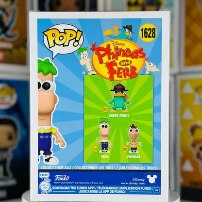 Funko Pop Oficial Genuíno Phineas E Ferb Boneco de Ação Modelo #1628 #1629 Escultura de Vinil Bonecos Edição Limitada Coleção de Fãs